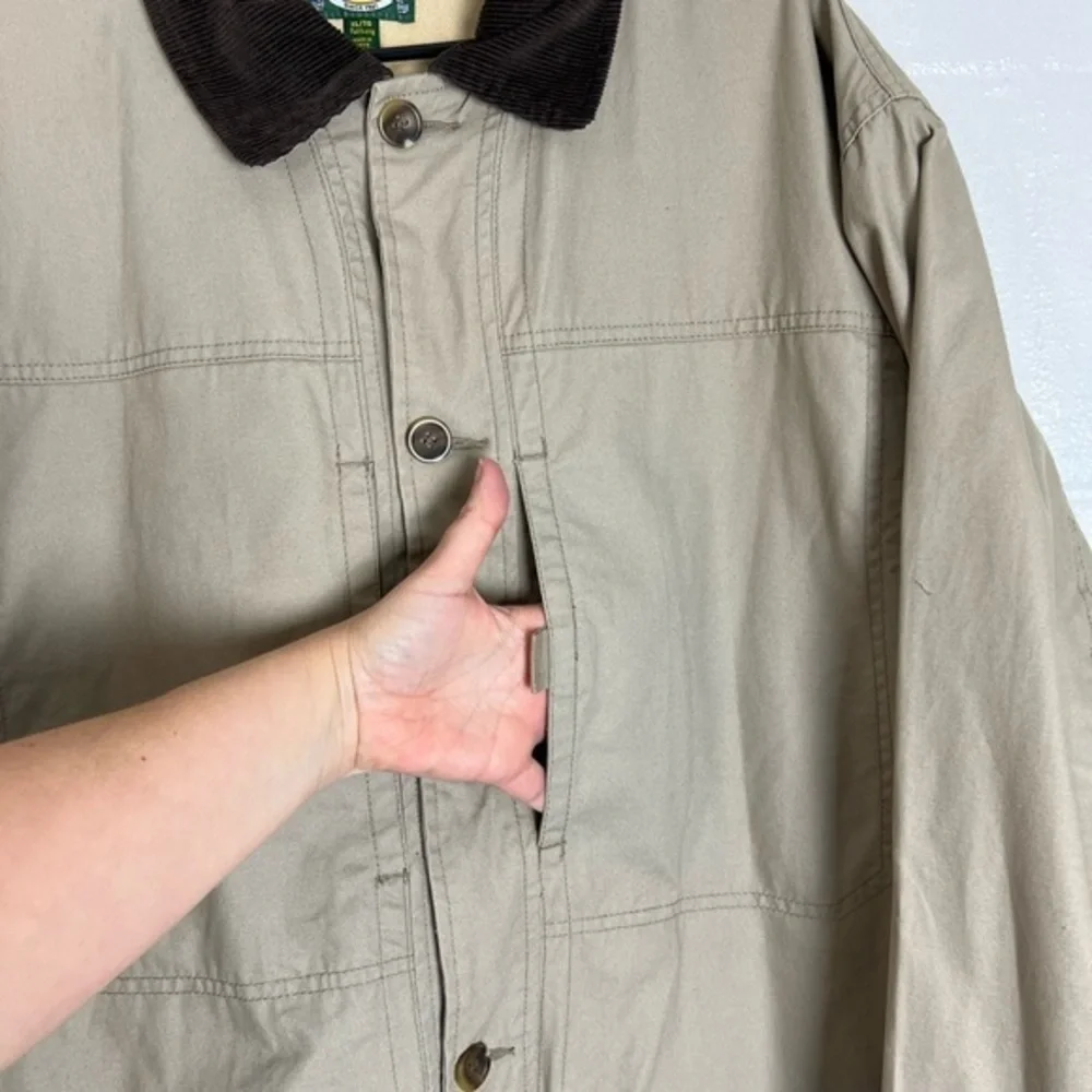 Cabelas chore coat jacket Mens XL tan‎ brown Barn hip length